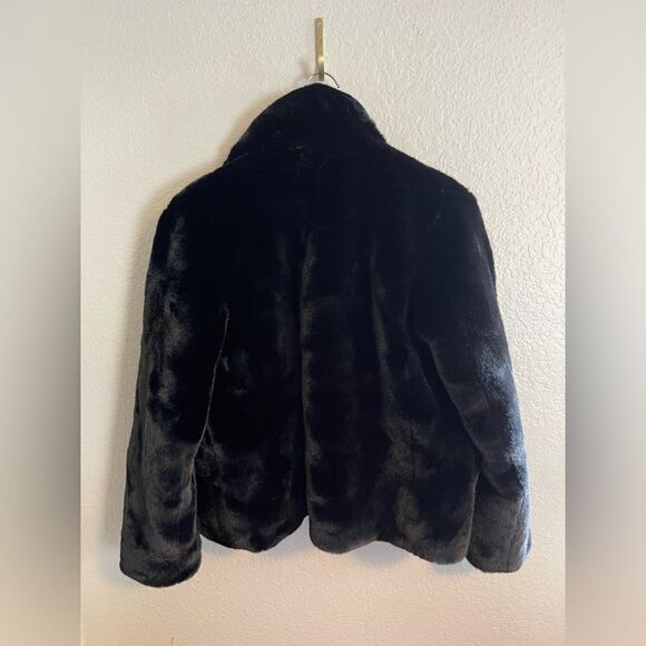ZADIG & VOLTAIRE jacket BLACK FAUX MINK FUR COAT. Freeze color NWT. M/L - Picture 15 of 15
